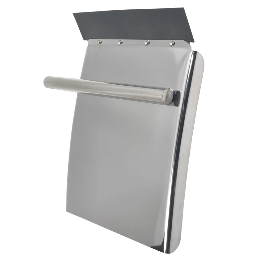 Cuarto de guardabarros de acero inoxidable 24"x27" para semirremolque Freightliner Foto 3 de 4