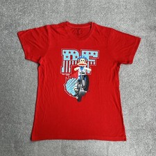 PAUL FRANK Herren Retro T-Shirt Small Monkey Affen Logo Oberteil 26504 Rot