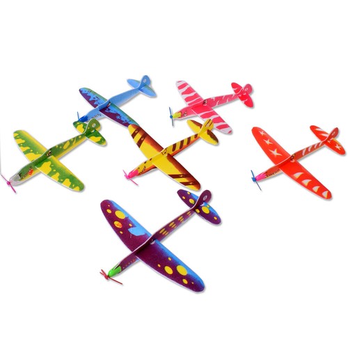 12 Set Styroporflieger Styroporflugzeug Dinoparty Dinosaurier Gleiter Spielzeug - Bild 2 von 3