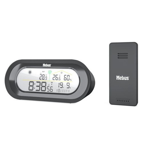 Funkgesteuerte Wetterstation schwarz - Bild 4 von 5