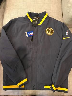 Veste Nike Golden State Warriors côté court jaune gris AH5276-471