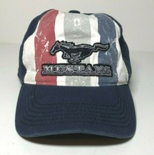 Blue Ford MUSTANG Baseball Cap with Plastic Snap Adjustment, 100 Cotton