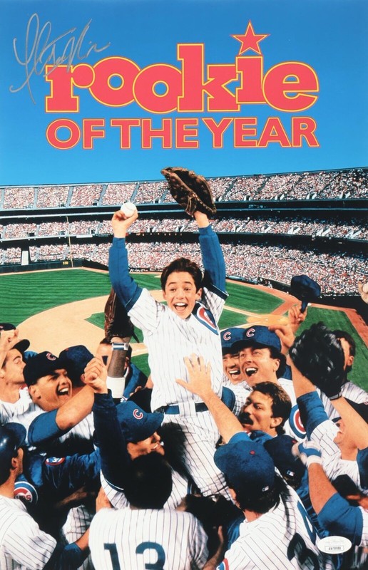 Thomas Ian Nicholas Rookie Of The Year Signed 11x17 Movie Poster JSA COA