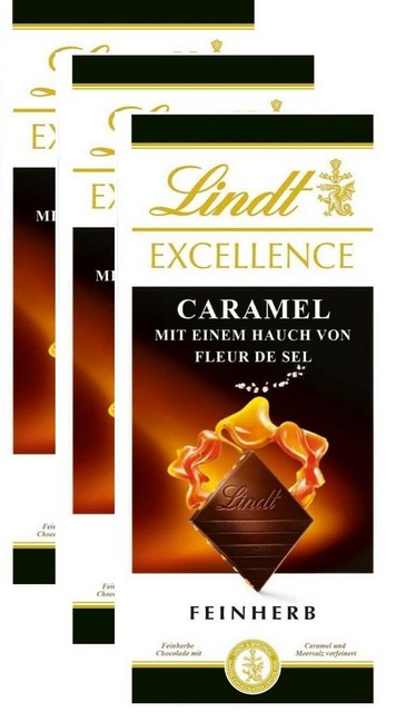 Lindt Excellence Dark Caramel With Touch Of Sea Salt 100g Gunstig Kaufen Ebay