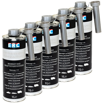 ERC System Reiniger Benzin Motor 5 Liter Einspritzreiniger Einspritzanlage Düsen