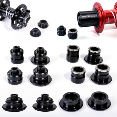 Fahrradnaben Steckachsen Adapter QR Quick Release Konverter Endkappe 9 15/10 12