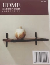 NEW Home Decorators Collection 24 in. Oak Finish Rustic Classic Style wall Shelf