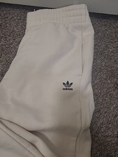 Adidas Essentials Fleece Joggers Wonder White Women's Large