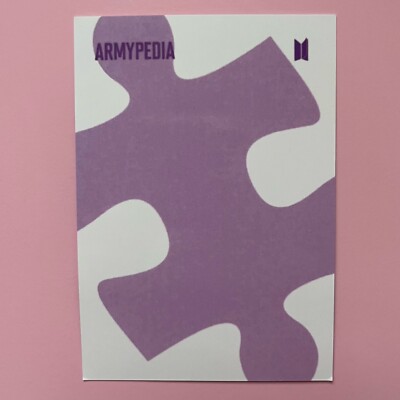 Unofficial BTS SUGA Armypedia Puzzle 2019 photocard. Bangtan