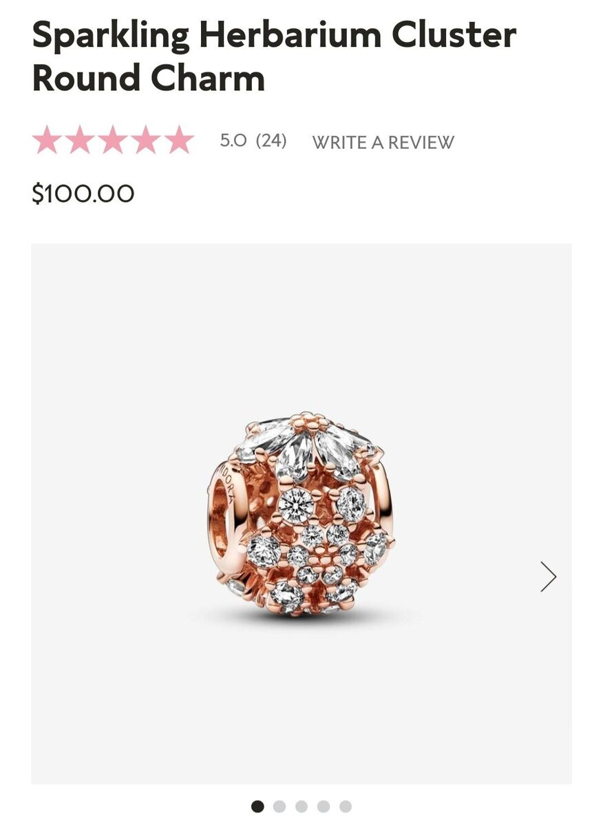 アクセサリー Sparkling Herbarium Cluster Charm Pandora Sparkling Herbarium Cluster Charm