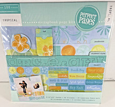 NEW Perfect Pages Scrapbook Kit TROPICAL Beach Hawaii Mexico Sun Sand Ocean
