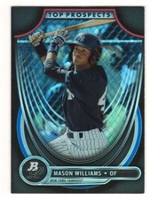2013 BOWMAN PLATINUM TOP PROSPECTS MASON WILLIAMS RC NEW YORK YANKEES