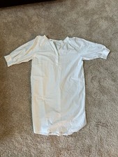 Mng By Mango Shirt Dress Size US 4 White Women’s Button Down Long Dress