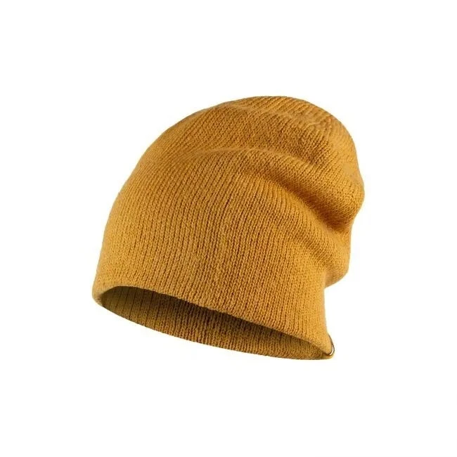 Buff - Jarn - Knitted Beanie Hat - Ocher - Image 2 of 4