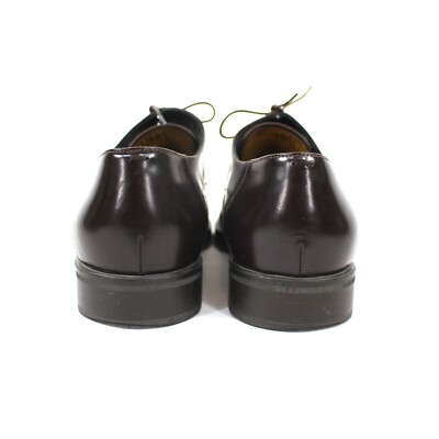 FENDI Roma Dark Brown Leather Rubber Sole Lace Tie Derby Dress Shoes 9 Formal FENDI Roma Dark Brown Leather Rubber Sole Lace Tie Derby  main image 4