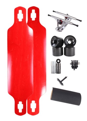 Retrospec Rift Drop-Through Longboard Skateboard Complete, Canadian