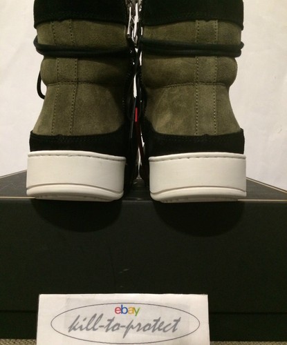 BALMAIN x H&M pelle scamosciata trainer taglia US UK 6,5 7 8 9 10,5 KHAIKI High Top 2015 - Foto 8 di 11