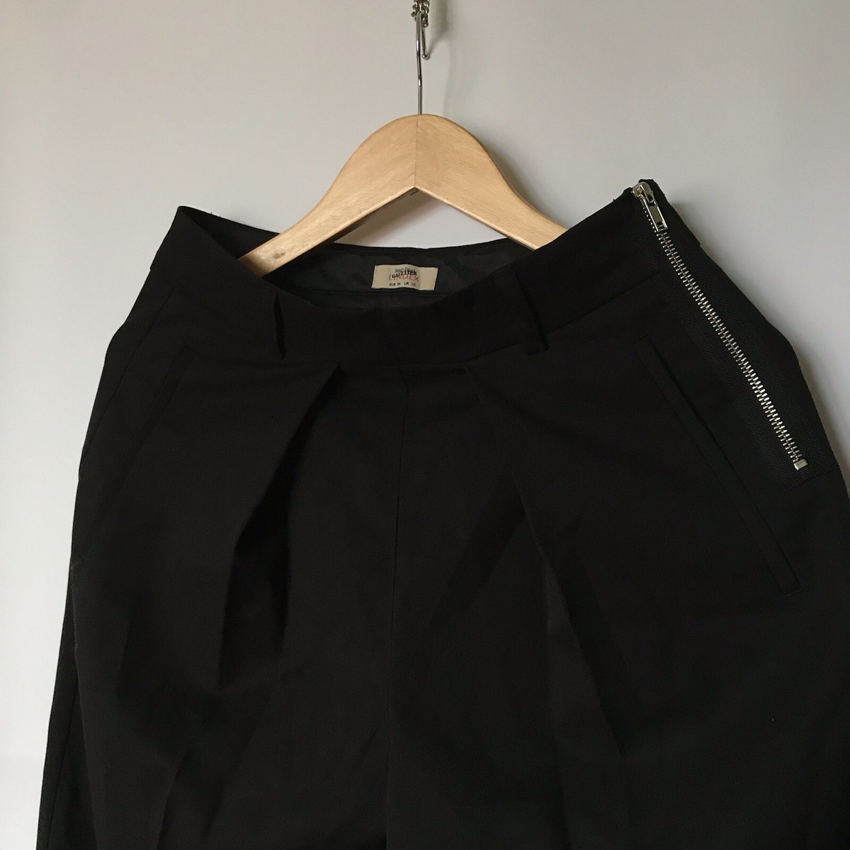 Jean Paul GAULTIER LINDEX ジャケット 黒 Jean Paul Gaultier Lindex Side Zipper Pleated Trousers Pants 36 10