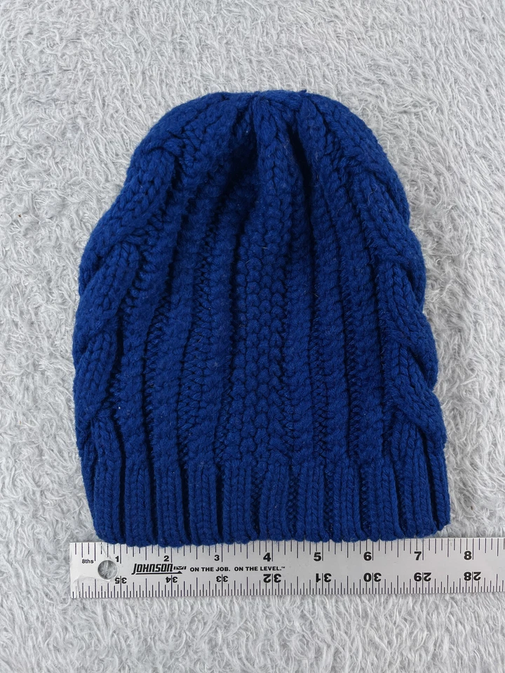 Gorro Merona Toque Mujer Talla Única Azul Tejido con Cable Acrílico Invierno Nieve Esquí Foto 3 de 4