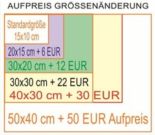 Option Schildvergr&ouml;&szlig;erung  von 15x10cm  in  20x15cm