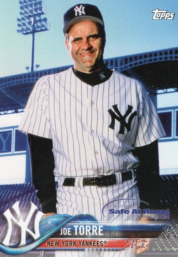 Joe Torre New York Yankees 2018 Topps Special Safe At Home Promo Baseball Card