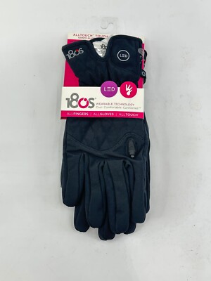 180s Torch LED Women's Touch Screen WinteGloves Black New In Package $70 Size L