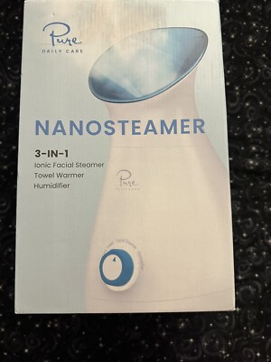 Pure Daily Care NanoSteamer Large 3-in-1 Nano Ionic Facial Steamer with 5 Piece
