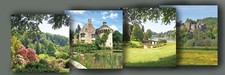 4x National Trust Properties/Houses Greeting Card - National Trust Scenic Cards