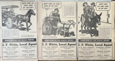 3 1944 newspaper ads for Sinclair - Take care of car or use burro, goat, horse