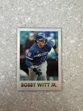 Bobby Witt Jr. 2024 TOPPS HERITAGE BASEBALL SENSATIONS PLATINUM FOIL SP #75BS-16
