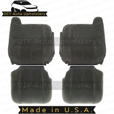 2003-2007 For Chevy Silverado Driver/Passenger Tops Bottoms Cloth Covers Dk Gray