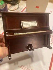 CONCORD MINI MAGNIFICENT BURGUNDY UPRIGHT PIANO, #6625, NIB! WOW!!!