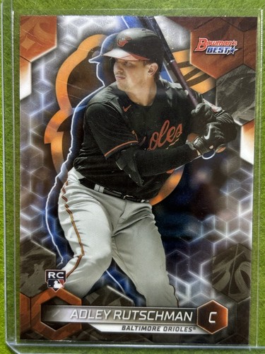 Adley Rutschman BOWMAN ROOKIE CARD Jersey #35 Orioles 2023 Topps Bowmans Best RC - Picture 14 of 24