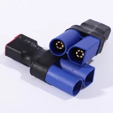 2 Pcs EC5 Male Connector to Dean's T Plug Female Connector Adapter Converter