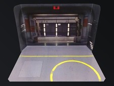 Rebel Hangar Custom Diorama Backdrop Star Wars TVC TBS Hasbro Kenner