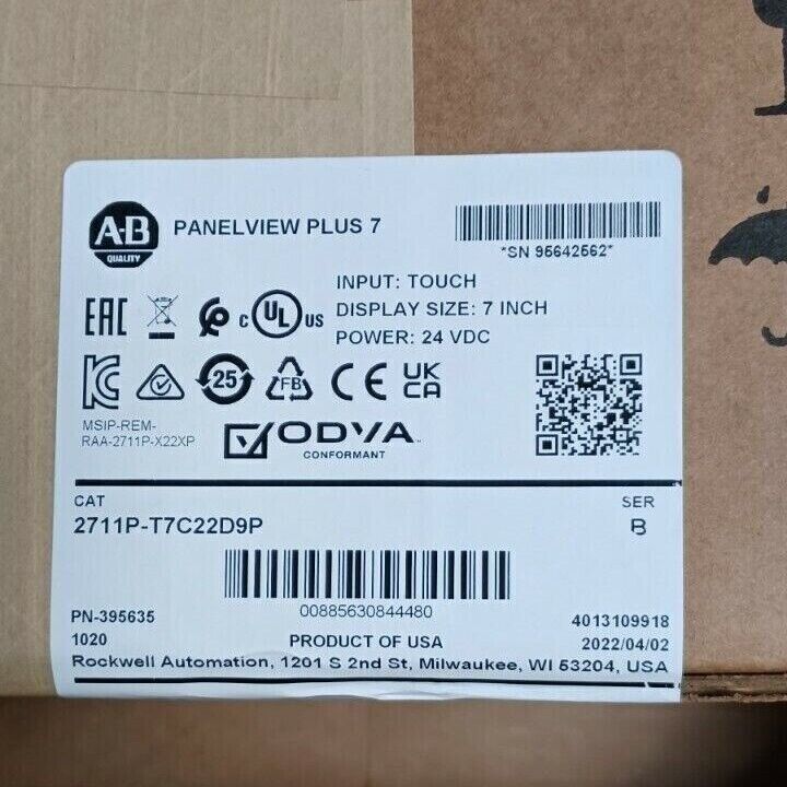 1PC high quality Allen-Bradley 2711P-T7C22D9P PanelView Plus 7 Graphic Terminal