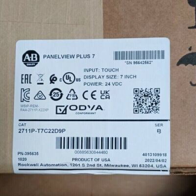 New In Box Allen-Bradley 2711P-T7C22D9P PanelView Plus 7 Graphic Terminal