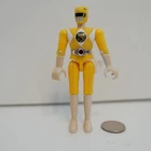 1993 Bandai Yellow Ranger Vintage Power Rangers 4.5" Inch Action Figure Loose !