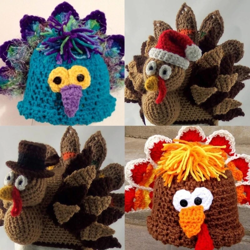 Knit turkey hat 2025