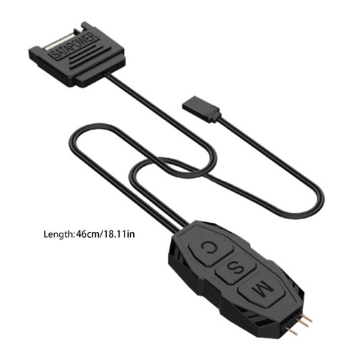 5V 3PIN ARGB Controller LED Lighting Cooling Fan Water Cooling ARGB Control - Picture 8 of 8