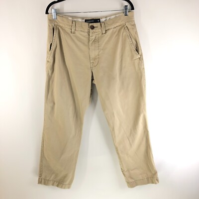 American Eagle Mens Khaki Pants Cotton Beige 34x30