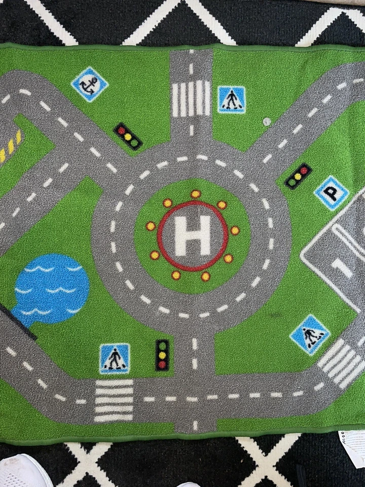 Ковер и LILLIBO IKEA STORABO деревянные транспортные средства детская игровая комната гоночный трек - Изображение 4 из 4