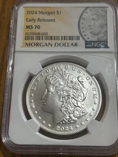 2024 $1 SILVER MORGAN DOLLAR EARLY RELEASE NS 70 Ngc BD