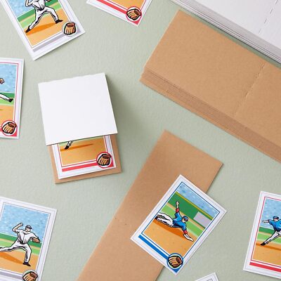 cardboard sleeves for trading cards Stockroom Plus 75 Pack Corrugated Cardboard Sleeves for Sports Cards, Trading Card Shipping Supplies, Flat Vending 3 x 4.5