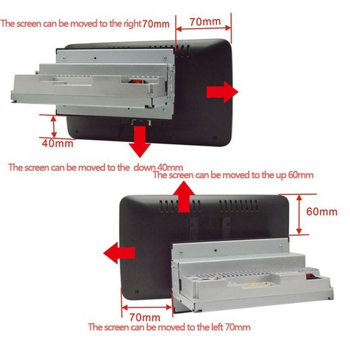 10.1in Single Din Car Stereo GPS Navigation WIFI Radio Player Android 9.1 Camera - Picture 4 of 6