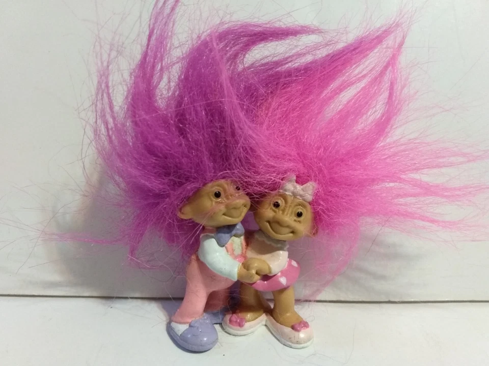 Lote de 6 figuras TROLLS 2 a 3" pulgadas figuras adornos para pasteles DWA Russ Foto 2 de 4