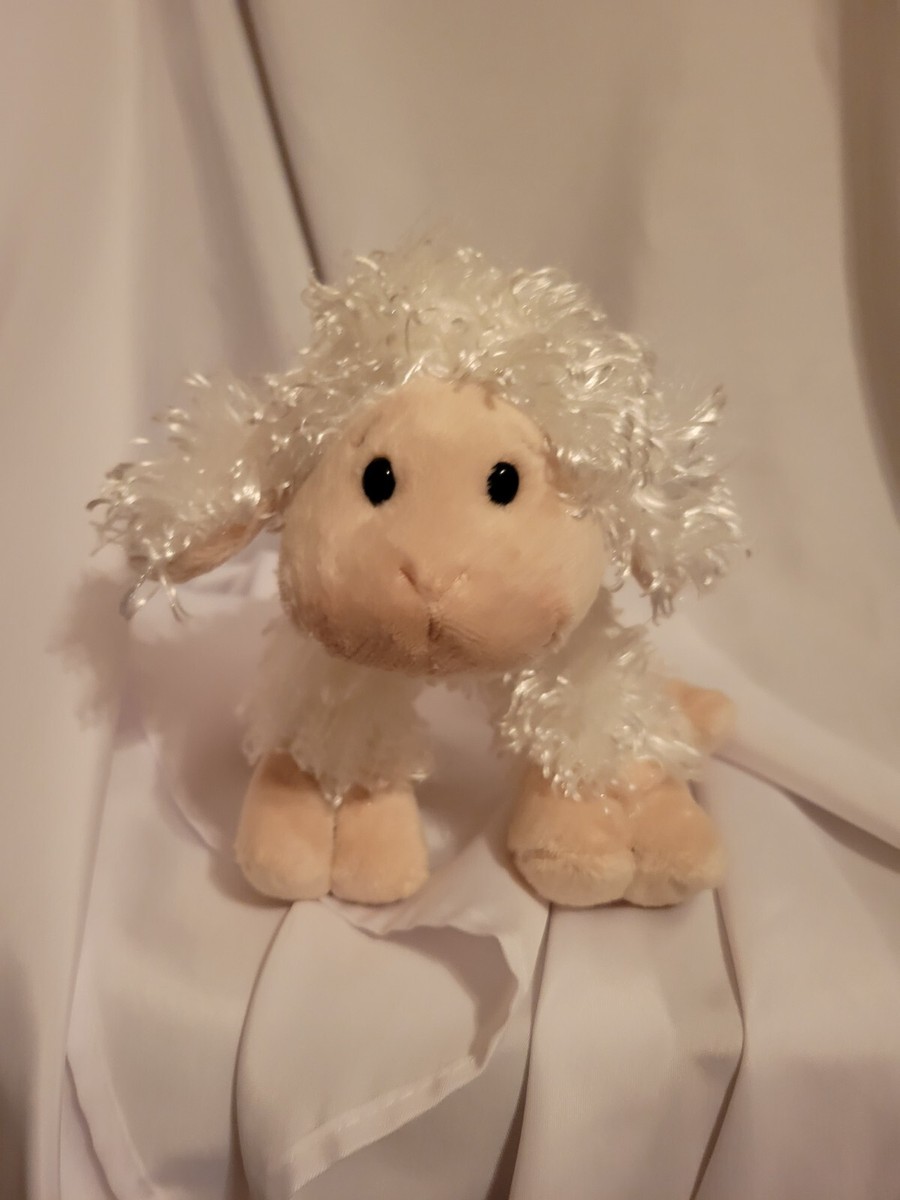 GANZ WEBKINZ WHITE EASTER SHEEP LAMB HM201 7” PLUSH STUFFED ANIMAL