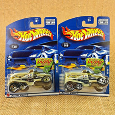 2002 Hot Wheels #140 XS-IVE Beige Mainline Gold & Chrome ORSB's Lot of 2