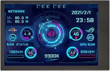 3.5in IPS USB Mini Screen, CPU Hardware Temperature Monitor Type-C Sub Screen...
