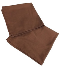 Ralph Lauren Harrison Textured 18x18 Napkin Pair Dark Brown Cotton Table Dining